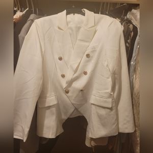 NWOT (Tags were on plastic garment bag) Women's White Blazer XL